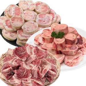 황금한우 우족/사골/잡뼈/사태 등 한우보신 고르기 (옵션선택), 1개, 우족1kg+사골1kg+잡뼈1kg