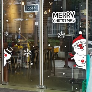 크리스마스 시트지 데코 스티커, 9017_모두모두반가워