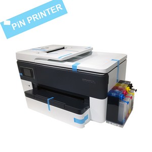 대용량 1400ml hp오피스젯 프로 7720 무한 잉크젯 복합기 hp7510 후속 모델 a4복합기+a3프린터 무한잉크 유무선 인쇄 모바일 프린팅 화이트, 1.HP7720무한잉크염료1400ML
