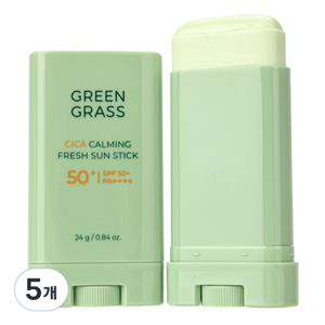 그린그라스 시카 카밍 프레쉬 선스틱 SPF+ PA++++, 5개, 24g