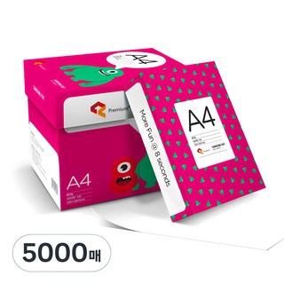 에잇세컨즈 복사용지 80g, A4, 5000개