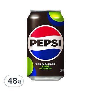 펩시 콜라 제로슈가 라임향, 355ml, 48개