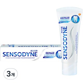 센소다인 리페어 앤 프로텍트 치약, 3개, 100g