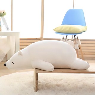 순잠 북극곰 곰돌이 애착 인형쿠션