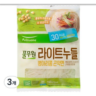 풀무원 라이트누들 150g 3팩 세트 곤약비빔면 풀무원 라이트누들 150g 3팩 세트 곤약비빔면