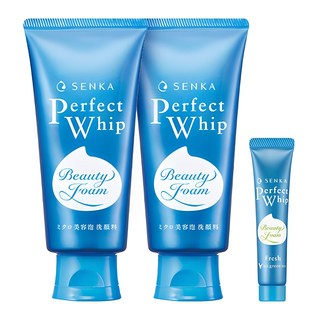 센카 퍼펙트 휩 페이셜 워시 클렌징 폼 120g 2p + 클렌징 폼 15g, 1세트, 255g