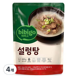 비비고 설렁탕, 500g, 4개