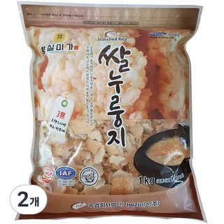 가바라이스 황실미가 쌀누룽지, 1kg, 2개