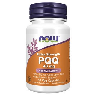 NOW Foods Extra Strength PQQ素食膠囊 40mg, 1罐, 50顆
