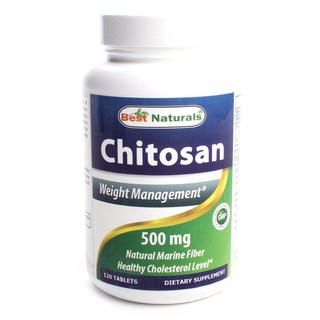 베스트네츄럴스 키토산 500mg 타블렛 무설탕 글루텐 프리, 120정, 1개