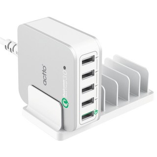 엑토 메가 QC 3.0 5포트 USB 충전기 MCU-05, 1개
