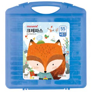 모나미 모니주 크레파스 남, 60색, 1개