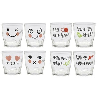 아트웨어 취하는 소주잔 4p + 샐러리 소주잔 4p, 혼합색상, 1세트