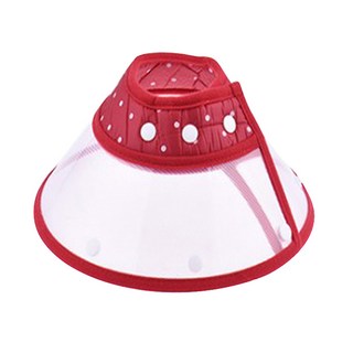 반려동물 넥카라 깔대기, 레드, 1개