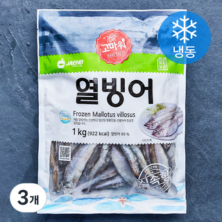 고마워 열빙어 (냉동), 3개, 1kg