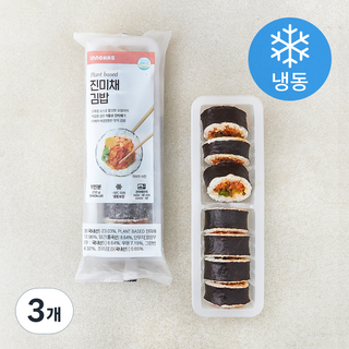 PLANT BASED 진미채 김밥 (냉동), 230g, 3개