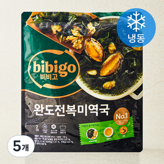 비비고 완도전복 미역국 2인분 (냉동), 796g, 5개