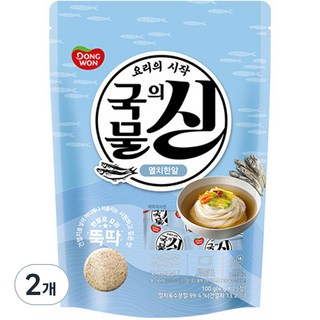 동원 국물의 신 멸치한알, 100g, 2개