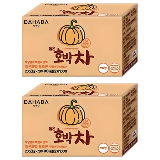 다하다 늙은 호박차, 1g, 20개입, 2개