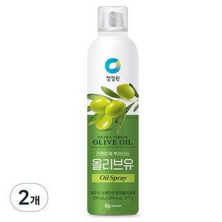 대상 청정원 올리브유 스프레이, 250ml, 2개