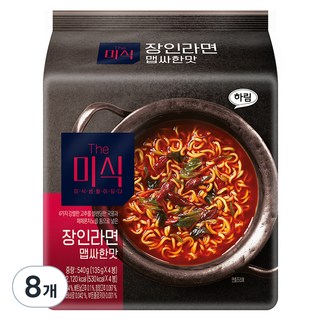 더미식 장인라면 맵싸한 맛 135g, 8개 대표 이미지 - 짬뽕라면 추천