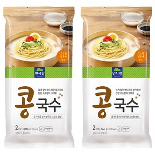 면사랑 콩국수, 360g, 2개