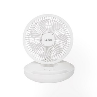르젠 BLDC 분리세척 무드등 디자인 무선 탁상용 선풍기