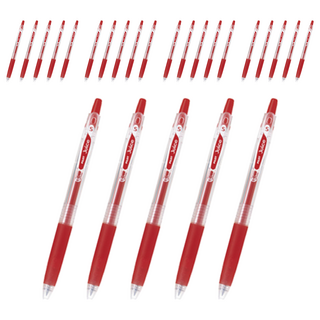 파이롯트 쥬스 젤잉크펜 0.38mm, 레드, 25개