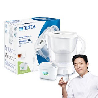 브리타 정수기 마렐라XL 화이트 3.5L 1개 고객직접설치, 마렐라XL White