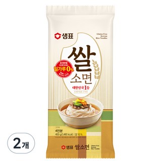 샘표 쌀 소면, 400g, 2개
