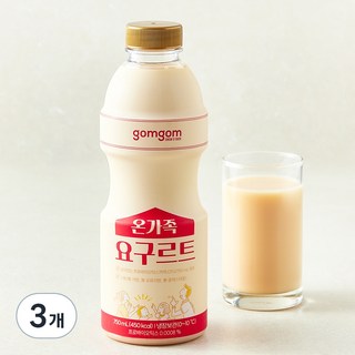 곰곰 온가족 요구르트, 750ml, 1개입, 3개