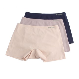 PANTONE 여성용 통기성 미디 사각 팬티 3종 세트