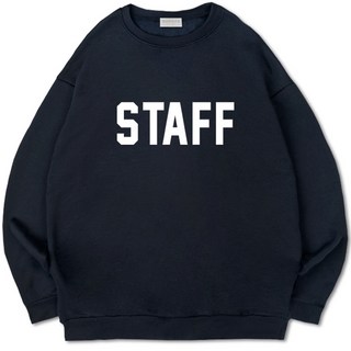 Wannabe Staff寬鬆刷毛大學T