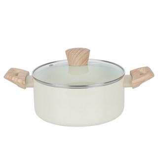 홈파워 인덕션 브릴라 IH 양수냄비, 20cm, 아이보리, 1개