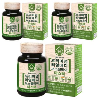 JW중외제약 프리미엄 리얼메디 보스웰리아 마스터 60.06g, 60정, 3개