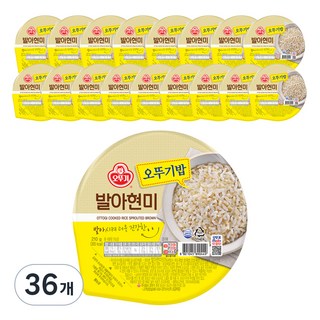 오뚜기 발아현미, 210g, 36개 발아현미밥