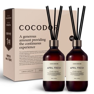 코코도르 프리미엄 디퓨저, 에이프릴프레쉬, 500ml, 2개