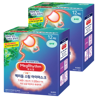 멕리듬 스팀 아이 마스크 숲속향, 12매입, 2개