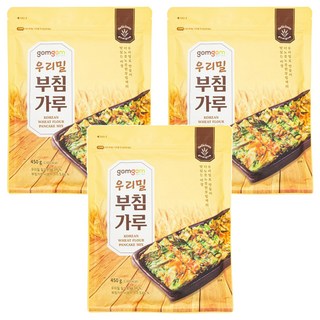 gomgom 韓國小麥煎餅粉, 450g, 3包