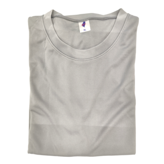 STAR CANDY 台灣製排汗涼爽衣, 100%聚酯纖維, S/M/L/XL/2XL, 淺灰色