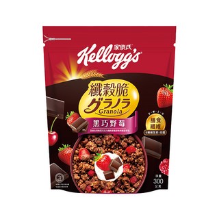 Kellogg's 家樂氏 Granola 纖穀脆 黑巧野莓穀物麥片, 300g, 1袋