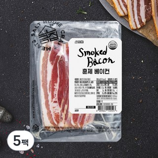 소금집 훈제 베이컨, 140g, 5팩