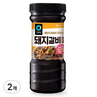 청정원 전통 돼지갈비양념, 840g, 2개
