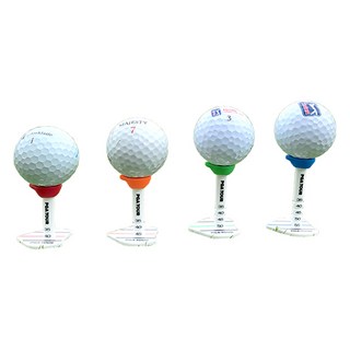 PGA투어 높이 조절 컨트롤 골프티 4종 세트, 레드 + 오렌지 + 그린 + 블루, 1세트
