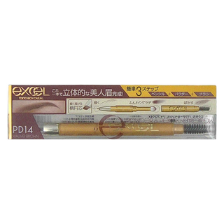 日本 excel 3合1 持久造型眉筆 - PD14 Mauve Brown, PD14紫褐色, 1支