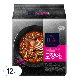 더미식 오징어라면 130g, 12개
