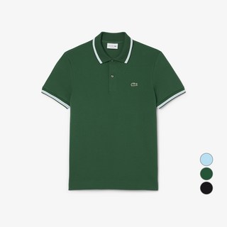 라코스테 남성용 통기성 팁핑 포인트 반팔 폴로 면 티셔츠 PH2743-55G