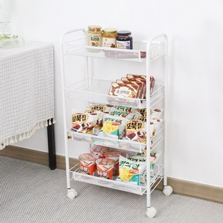 플레노 팬트리 과자 진열대 4단, 화이트, 1개