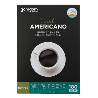 곰곰 아메리카노 다크로스트, 1g, 180개입, 1개
