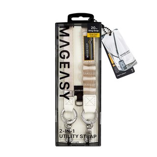 MAGEASY 二合一掛繩 + 掛繩片組 2-in-1 Strap, 星光色, 1組